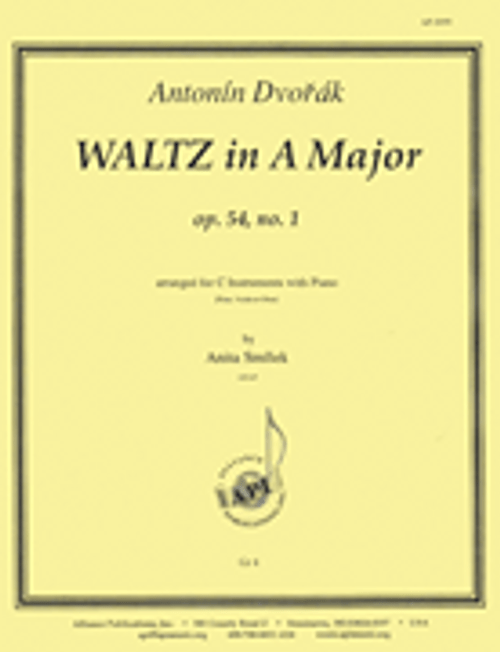 Waltz In A Major - C Instruments (fl, Violin Or Oboe) -pno [HL:8772434]