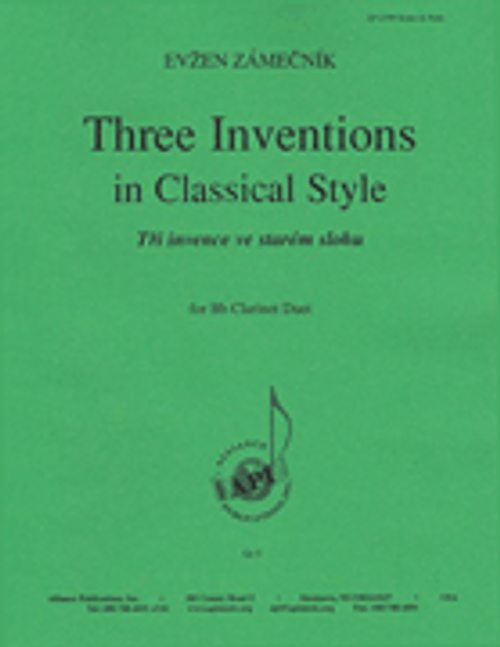 Three Inventions In Classical Style - 2 Bb Clnt (trp) [HL:8772612]