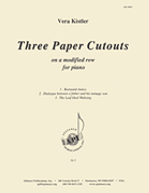 Three Paper Cutouts on a Modified Row for Piano [HL:8773587]
