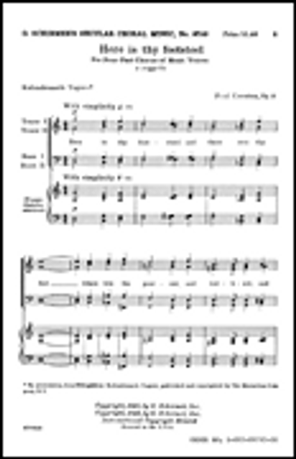 Here Is Thy Footstool B A Cappella [HL:50303330]