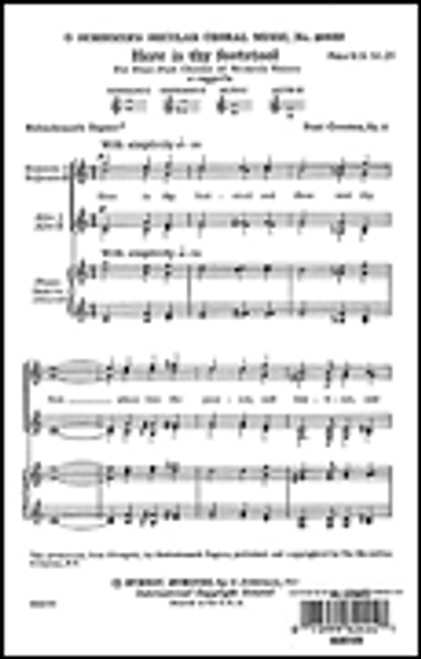 Here Is Thy Footstool  A Cappella [HL:50307430]