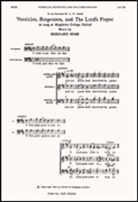 Versicles, Responses and The Lord's Prayer [HL:14034900]