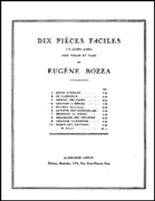 Dix Pieces Faciles No. 4 - Chanson a Bercer [HL:48180734]