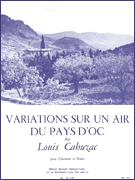 Variations On A Tune Of The Pays D'oc (clarinet And Piano) [HL:48181572]