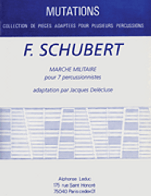 Marche Militaire (percussion Ensemble) [HL:48185338]
