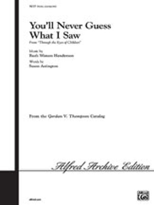 You'll Never Guess What I Saw [Alf:00-VG177]