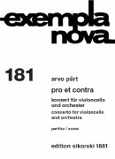 Pro et Contra: Concerto for Cello and Orchestra [HL:50483892]