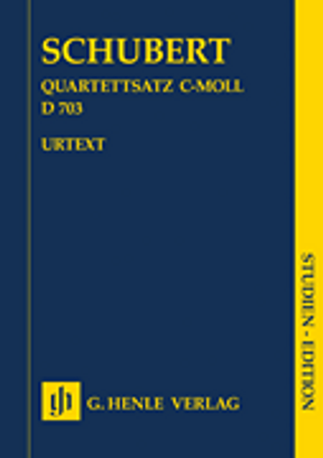 String Quartet Movement (Quartettsatz) in C Minor, D. 703 [HL:51487317]