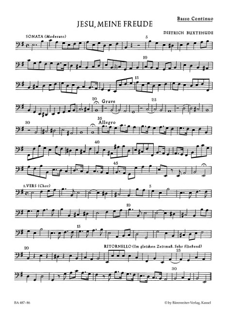 Jesu, my heart's treasure BuxWV 60 [Bar:BA487-86]