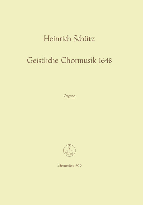 Geistliche Chormusik 1648 SWV 369-397 [Bar:BA500-67]