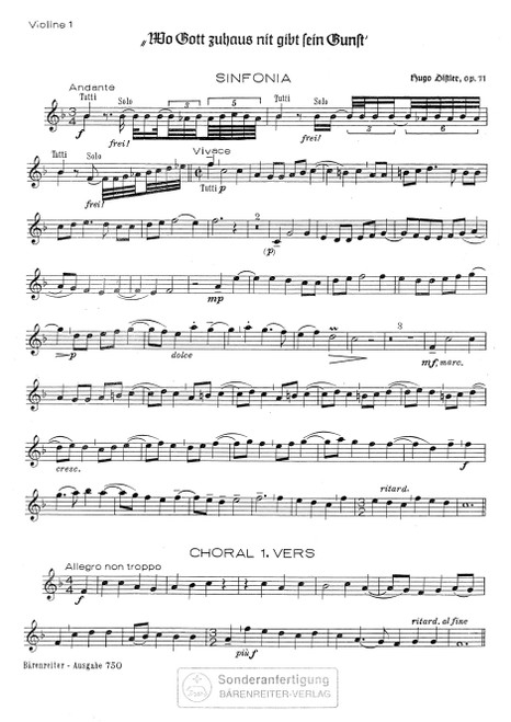 Wo Gott zuhaus nit gibt sein Gunst op. 11/1 (1933) [Bar:BA750-74]