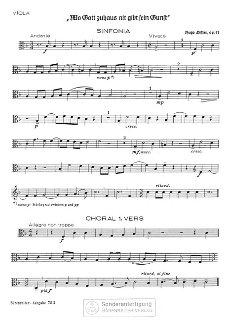 Wo Gott zuhaus nit gibt sein Gunst op. 11/1 (1933) [Bar:BA750-79]