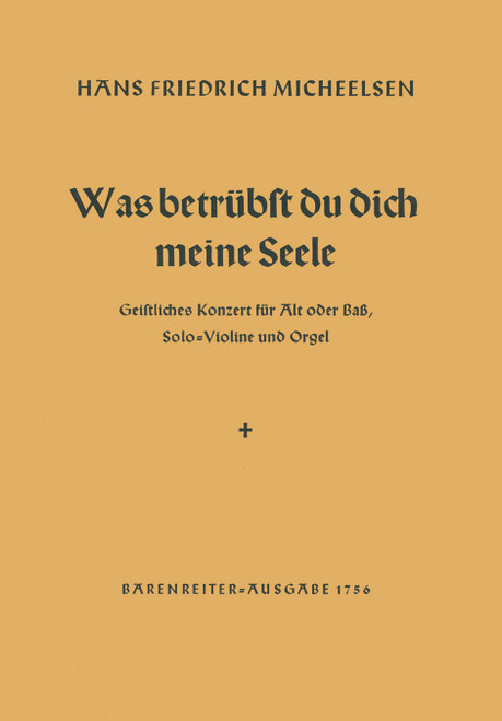 Was betrübst du dich, meine Seele [Bar:BA1756]