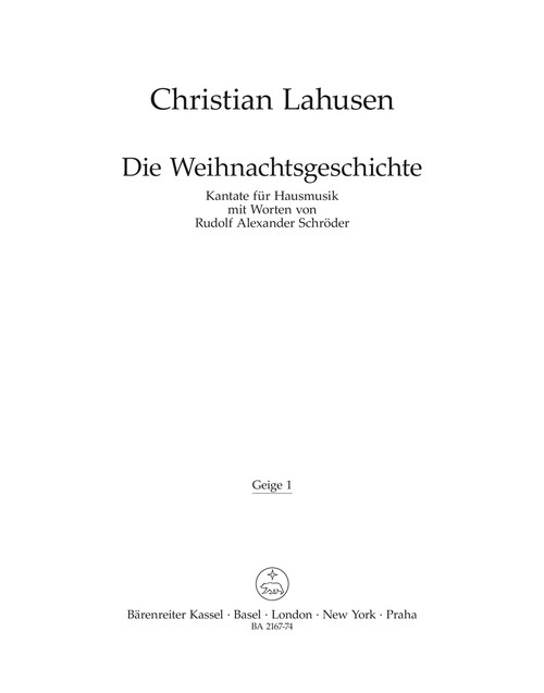 Die Weihnachtsgeschichte [Bar:BA2167-74]