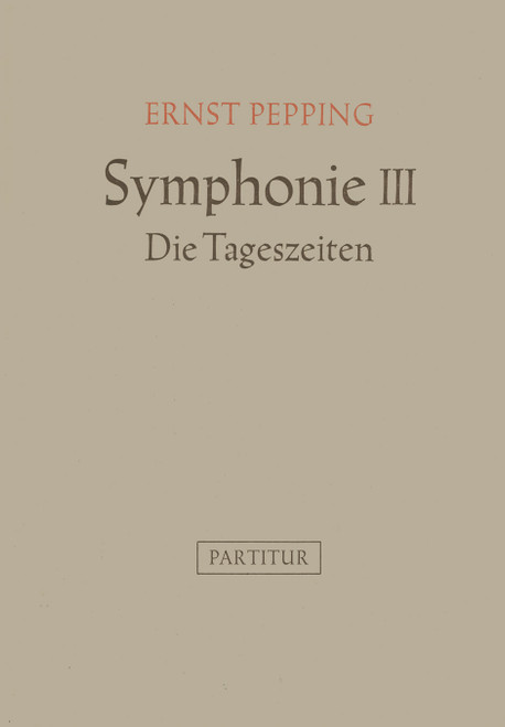 Symphonie no. 3 "Die Tageszeiten" (1944) [Bar:BA2258]