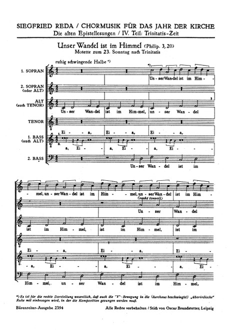 Unser Wandel ist im Himmel [Bar:BA2354]