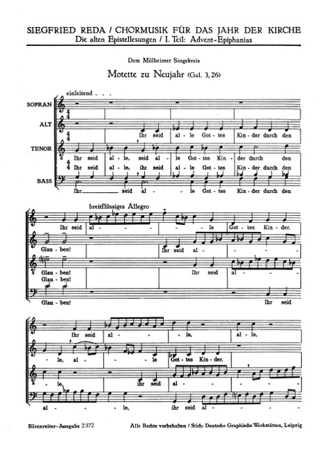 Ihr seid alle Gottes Kinder [Bar:BA2372]