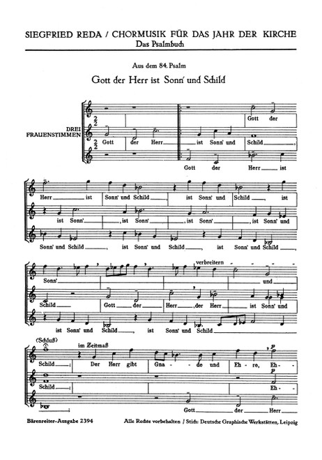 Drei Psalmen für gemischten Chor [Bar:BA2394]