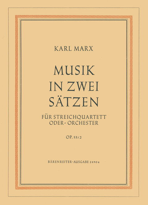 Musik in zwei Sätzen op. 53/2 (1954) [Bar:BA2490-22]
