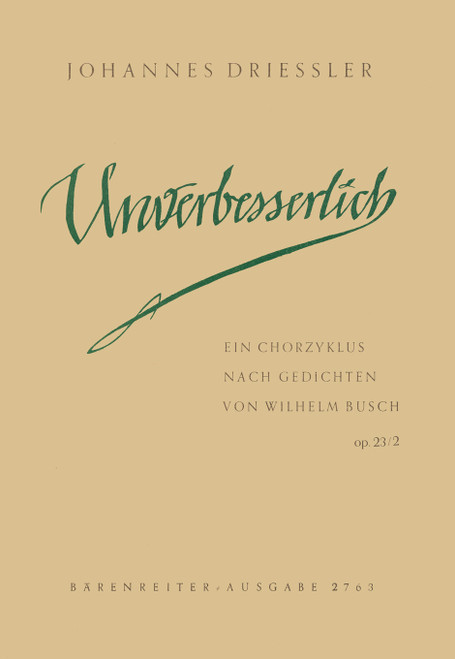 Unverbesserlich op. 23/2 (1952) [Bar:BA2763]