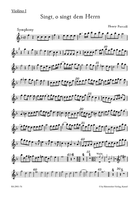 O, sing unto the Lord [Bar:BA2901-74]