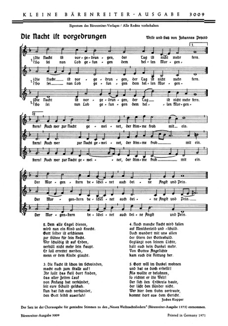 Zwei Weihnachtslieder in Sätzen für gemischten Chor [Bar:BA3009]