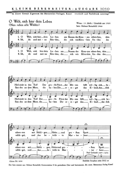 Zwei Passionslieder [Bar:BA3050]