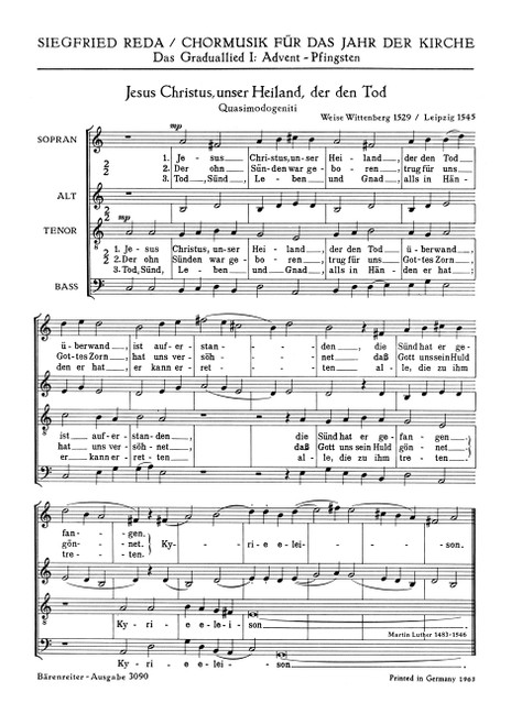 Jesus Christus unser Heiland, der den Tod überwand [Bar:BA3090]