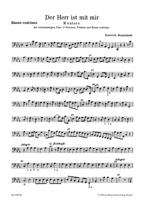 Der Herr ist mit mir BuxWV 15 [Bar:BA3198-86]