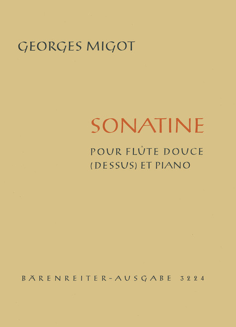 Sonatine für Sopranblockflöte und Klavier (1955) [Bar:BA3224]
