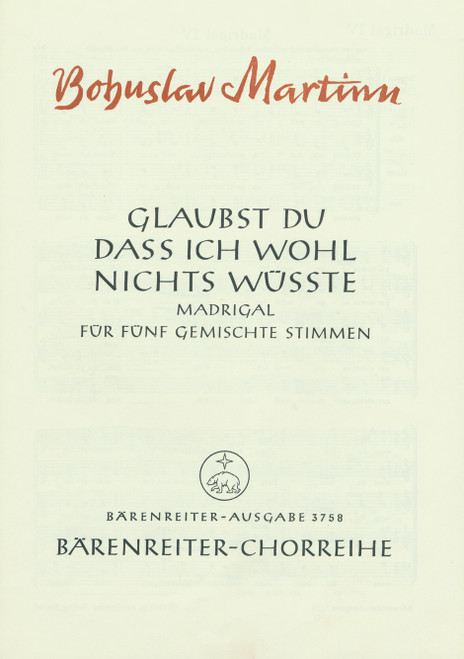 Glaubst du, daß ich wohl nichts wüßte [Bar:BA3758]