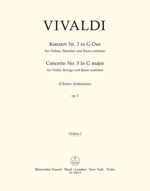 Concerto III G-Dur RV 310 [Bar:BA3808-74]
