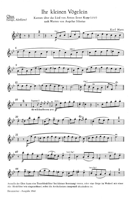 Ihr kleinen Vögelein [Bar:BA3940-29]