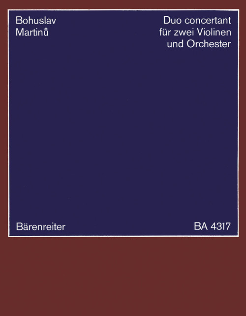 Duo concertant (1937) [Bar:BA4317]