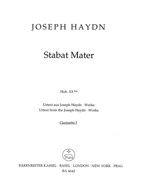 Stabat Mater Hob. XX bis [Bar:BA4642-65]