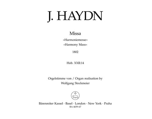 Missa in B-flat major Hob.XXII:14 "Harmony Mass" [Bar:BA4659-67]