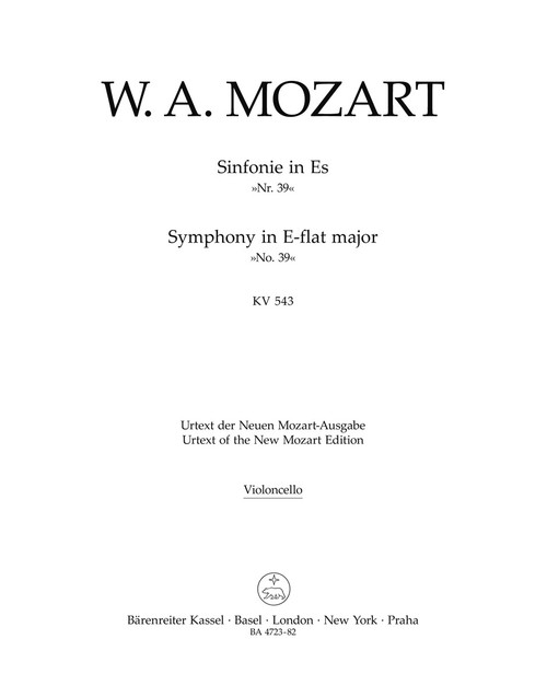 Symphony no. 39 in E-flat major K. 543 [Bar:BA4723-82]