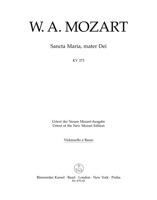 Sancta Maria, mater Dei K. 273 [Bar:BA4751-82]