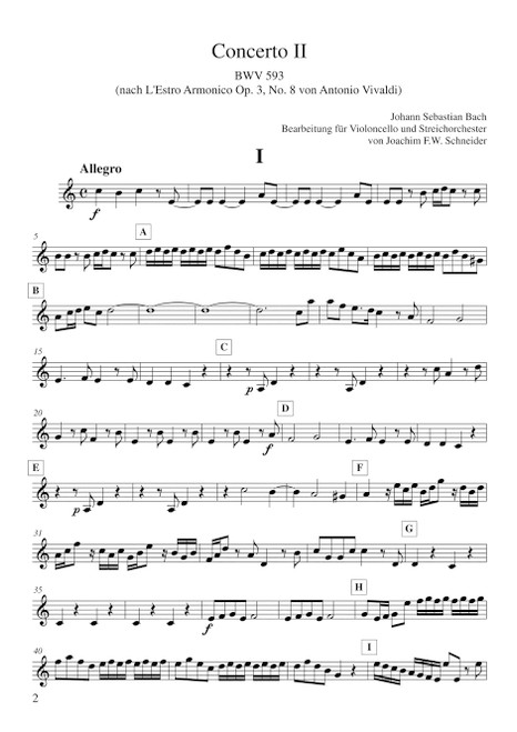 Concerto for Violoncello, Strings and Basso continuo in A minor [Bar:BA5136-75]