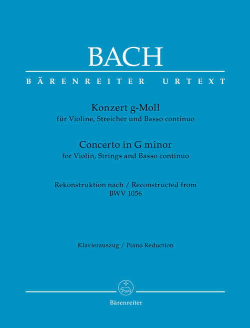 Concerto for Violin, Strings and Basso Continuo in G minor [Bar:BA5146-90]