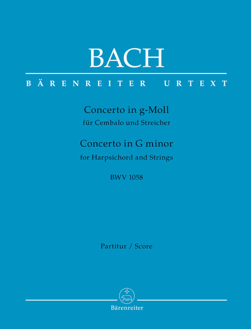 Concerto for Harpsichord and Strings in G minor BWV 1058 [Bar:BA5230]