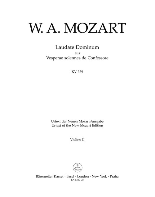 Laudate Dominum K. 339 [Bar:BA5339-75]