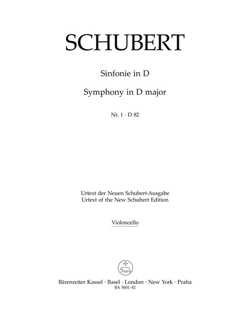 Symphony no. 1 in D major D 82 (1813) [Bar:BA5601-82]