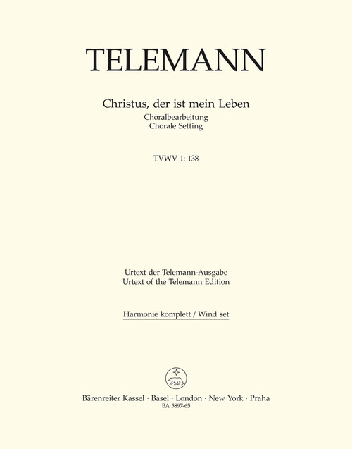 Christus, der ist mein Leben TVWV 1:138 [Bar:BA5897-65]