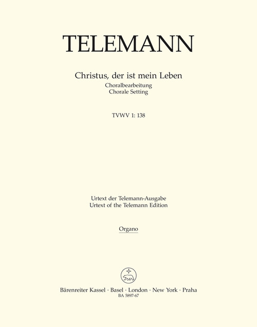 Christus, der ist mein Leben TVWV 1:138 [Bar:BA5897-67]
