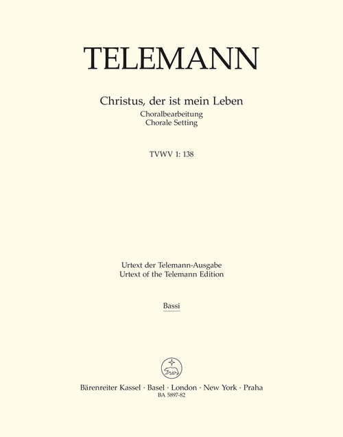 Christus, der ist mein Leben TVWV 1:138 [Bar:BA5897-82]