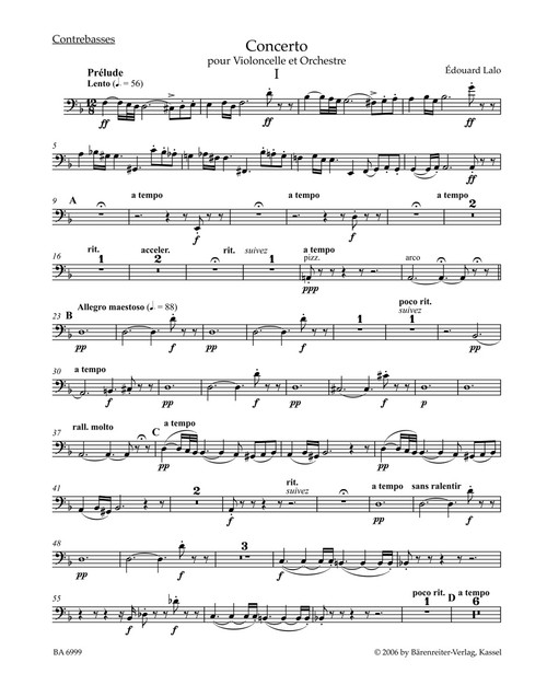 Concerto for Violoncello and Orchestra in D minor [Bar:BA6999-85]