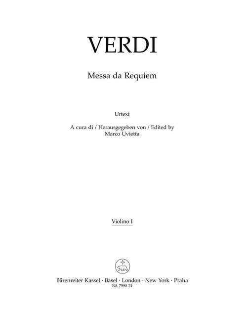 Messa da Requiem [Bar:BA7590-74]