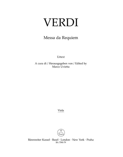 Messa da Requiem [Bar:BA7590-79]