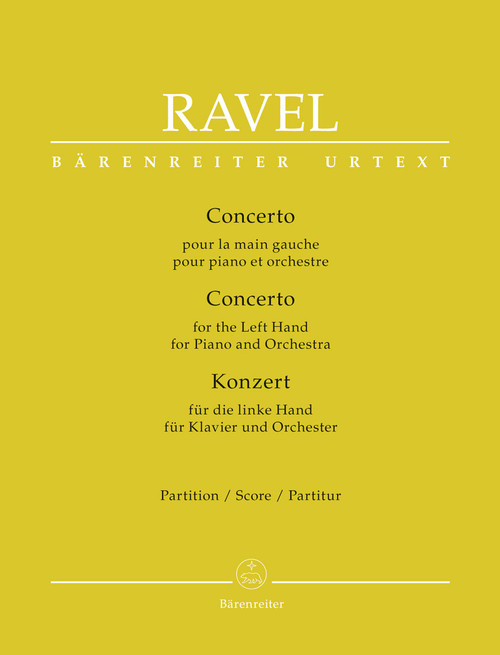 Concerto for the Left Hand for Piano and Orchestra [Bar:BA7881]